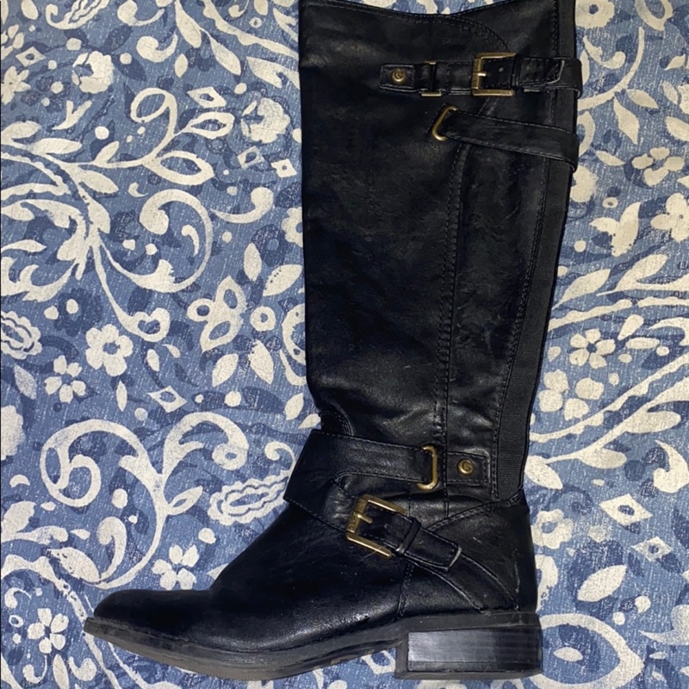 Black riding boot
